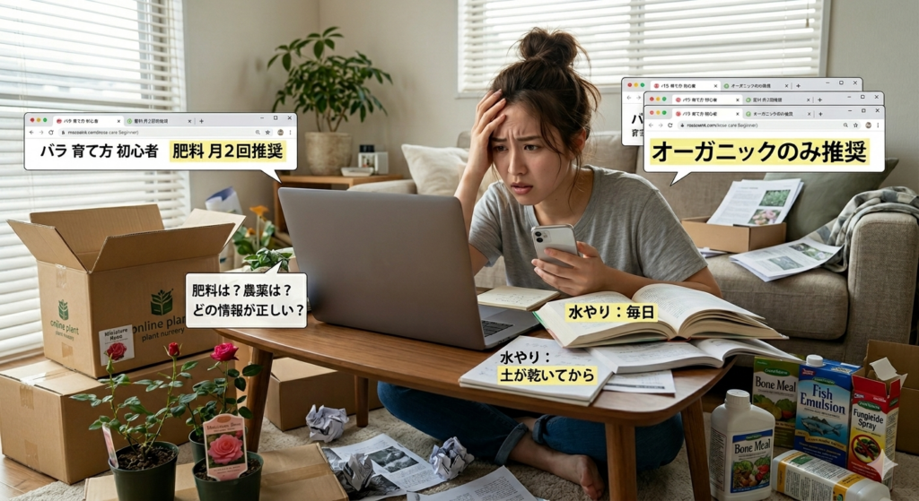 情報過多に悩むバラ初心者