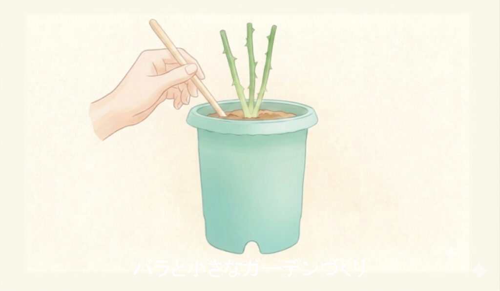 大苗の植え方ー３