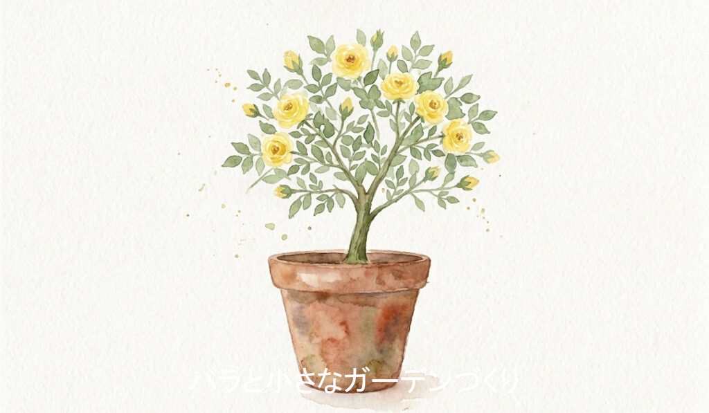 ミニチュア系統の樹形イラスト